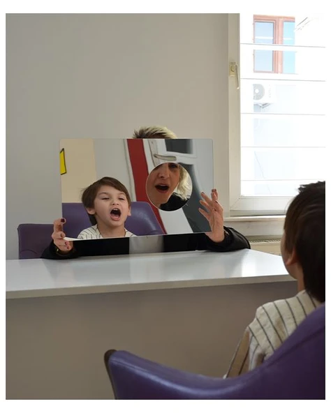 Temel Dil ve Konuşma Terapi Aynası Egzersiz Listeli - 4