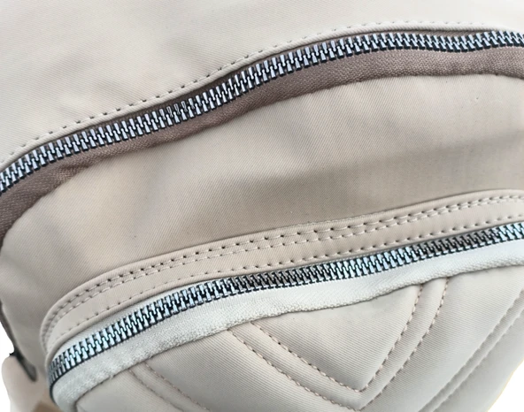 Su Geçirmez Sırt Çantası Bej - Resim 2