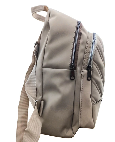 Su Geçirmez Sırt Çantası Bej - Resim 4