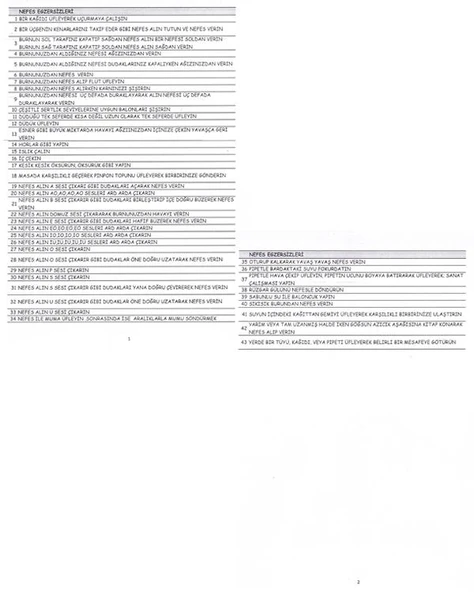 Temel Dil ve Konuşma Terapi Aynası Egzersiz Listeli - 6