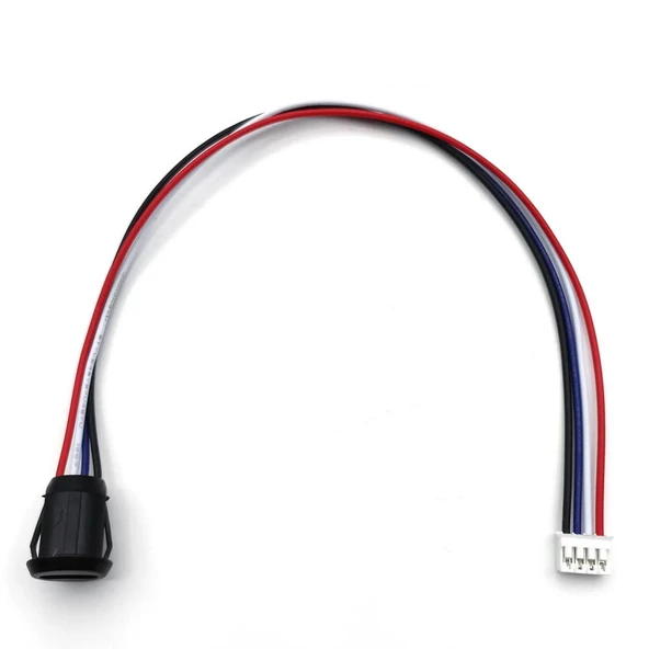 Type C Panel Montaj Dişi Soket 4 Pin 15cm Kablolu Siyah  Uzatma USB 3.1 Konnektör Araba Kamera Oyuncak Telefon Şarj Mp3 Tablet - 6