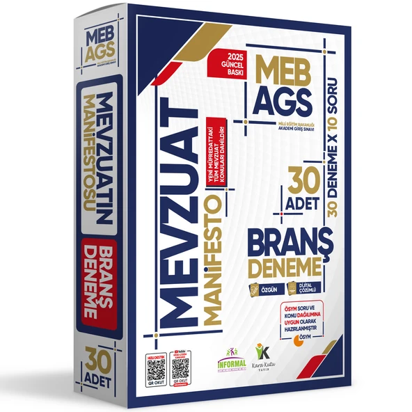 2025 MEB AGS TÜRKÇE-MATEMATİK-TARİH-COĞRAFYA-MEVZUAT Manifesto 150 Branş Denemesi Fasikül SETİ - 5