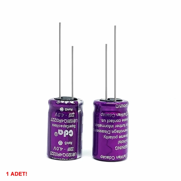 220F 4V 5A Süpercap 13x20mm DIP   Süper Kapasitör Enerji Depolama Güneş Rüzgar Akü Batarya Güç Kaynağı - 6