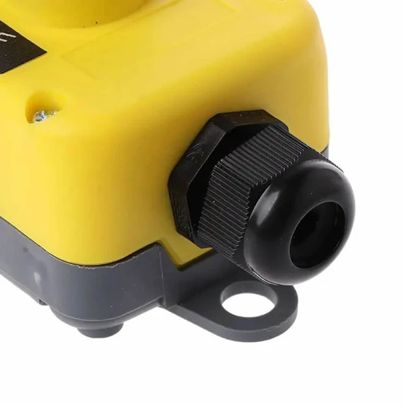 Endüstriyel Acil Durum Kumanda 2 Buton  Yukarı Aşağı Makanik Kilitli Emergency Anahtarı Vinç Asansör Makine Kontrol Plastik Kutu Elektronik Devre - Resim 6