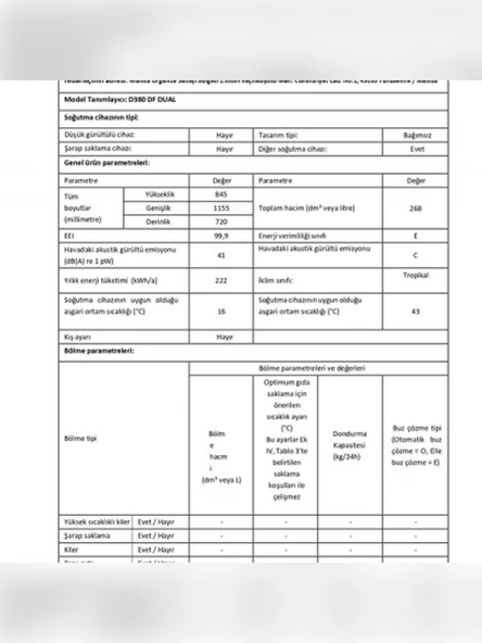 Şenocak D380 DF Dual Sandık Tipi Derin Dondurucu - 3