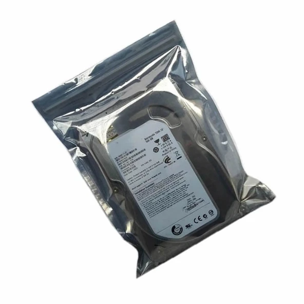 Kilitli Antistatik Poşet 13x18cm 100 Adet  Şeffaf Su Toz Geçirmez Koruyucu Esd Metalize Torba Çanta Elektronik Devre Malzeme Saklama - Resim 6