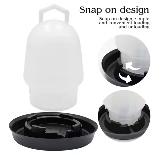 Civciv Suluk 0,75 ML Kaliteli Plastik + Tabak Yemlik - Resim 3