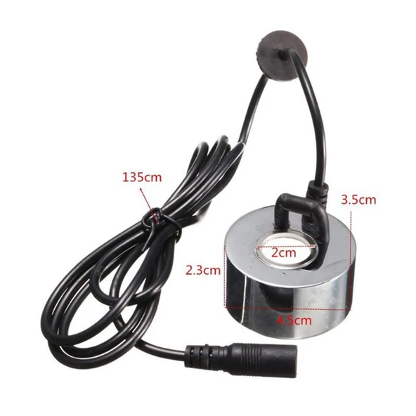 Nem Nozülü Soğuk Buhar Üretici  24V 1A Sis Duman Jeneratörü Atomizer Kuluçka Makinesi Bitki Kafe Dekoratif Şömine Piezoelektrik Disk - 8