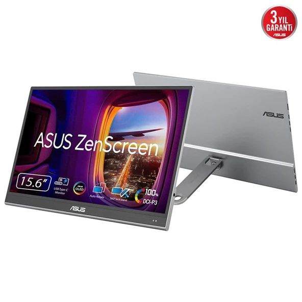 ASUS 15.6" OLED ZENSCREEN MQ16AHE 1MS 60HZ mHDMI-TYPE-C TAŞINABİLİR MONİTÖR