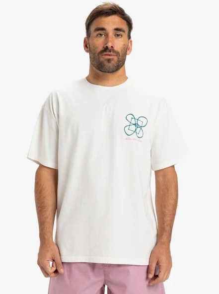 Quiksilver HW Ouitside Inside SS Erkek Kısa Kollu Tişört EQYZT08032 Beyaz