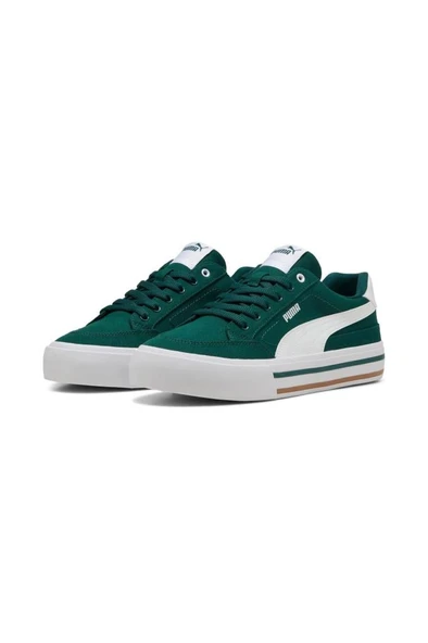 Puma Court Classic Vulc FS 396353 16 Erkek Sneaker Ayakkabı Yeşil Beyaz 40-45 - 3