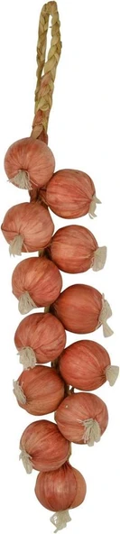 Nettenevime Yapay Soğan Salkımı Süs Sahte Kahverengi Soğan Yapay Meyve Sebze - Resim 2