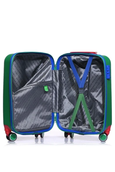 United Colors Of Benetton Kabin Boy Valiz Yeşil BNT700 - 4