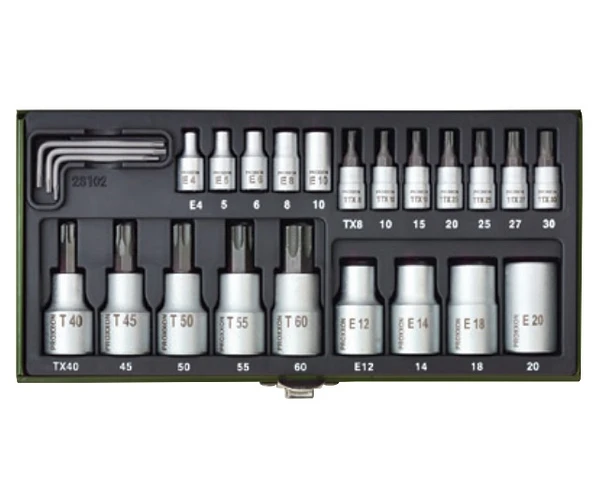Proxxon 23102 Torx Somun Lokma Anahtarı Özel Set 24 Parça Set - 2