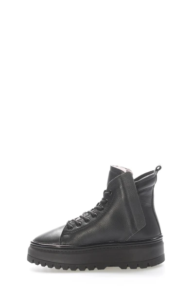 Hakiki Deri Kürklü  Kadın Kalın Taban Bot 409KZA3121 - Resim 7