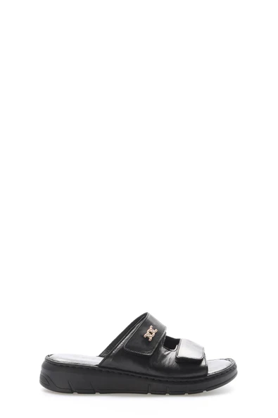 Hakiki Deri  Kadın Dolgu Topuk Terlik 621ZA1099 - Resim 7