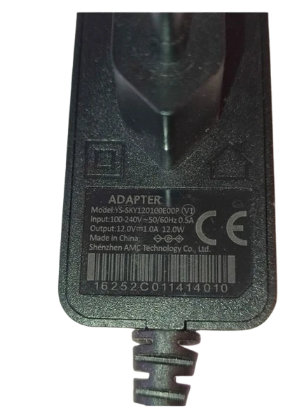 AMC 12V 1A Modem ve Arduino Uyumlu Plastik Kasa Priz Tipi Adaptör YS-SKY120100E00P - Resim 2