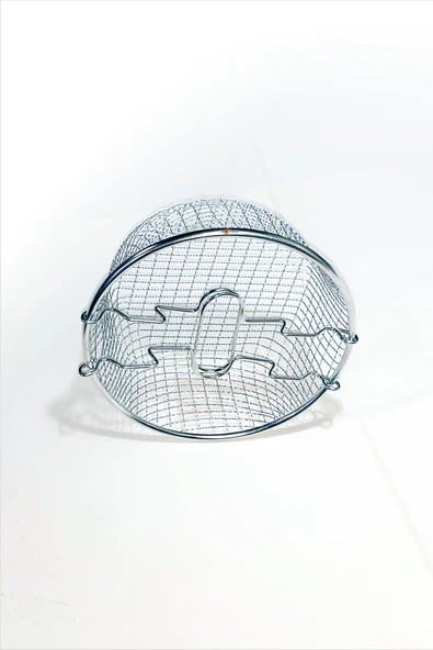 Tencere İçi Hareketli Kollu Paslanmaz Çelik Patates Tavuk Pane Cips Mafiş Köfte Kızartma Teli Sepeti - 5