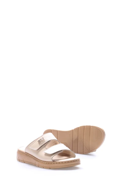 Hakiki Deri  Kadın Dolgu Topuk Terlik 621ZA1099 - Resim 4