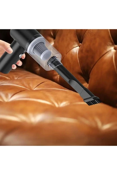Mini Vakumlu Type C Şarjlı Araç Süpürgesi El Süpürgesi Şarjlı Çok Fonksiyonlu 5500 Pa - 6
