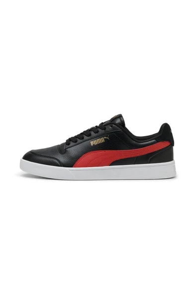 Puma Shuffle 309668 39 Erkek Sneaker Ayakakabı Siyah Kırmızı 40-45 - 2