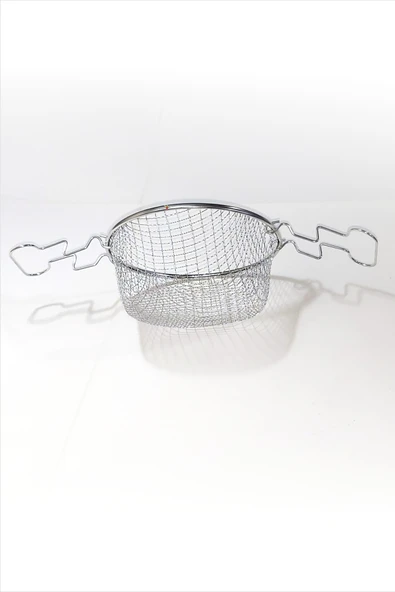 Tencere İçi Hareketli Kollu Paslanmaz Çelik Patates Tavuk Pane Cips Mafiş Köfte Kızartma Teli Sepeti - 2