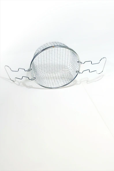 Tencere İçi Hareketli Kollu Paslanmaz Çelik Patates Tavuk Pane Cips Mafiş Köfte Kızartma Teli Sepeti