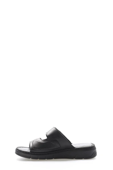 Hakiki Deri  Kadın Dolgu Topuk Terlik 621ZA1099 - Resim 8