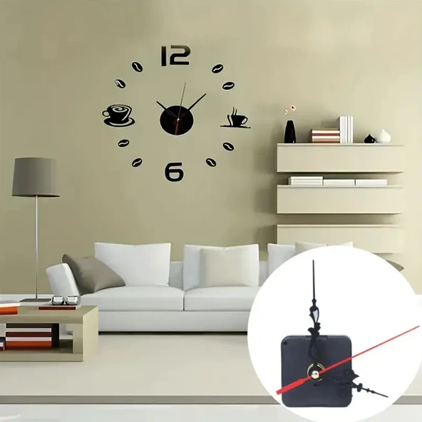 Dekoratif Duvar Saat Mekanizması Askılı - 5