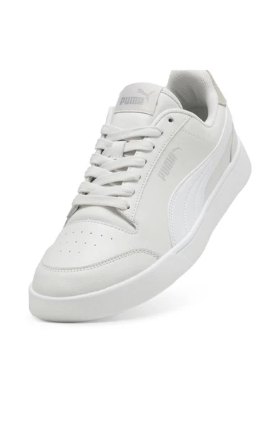 Puma Shuffle 309668 40 Erkek Sneaker Ayakkabı Gri Beyaz 40-45 - Resim 5