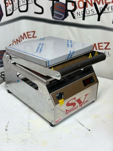 Sönmez Vakum Ft54 Çiftli Tabak Kapatma Makinesi Tabak Yapıştırma Makinesi - 3