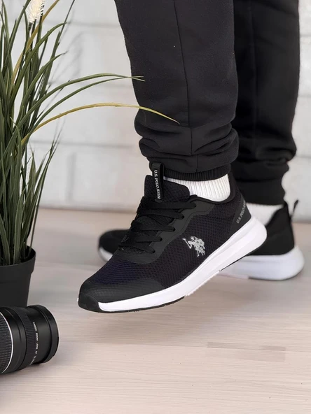 U.S.POLO ASSN.SMART 5FX SİYAH COMFORT CASUAL SPOR AYAKKABI - Resim 2