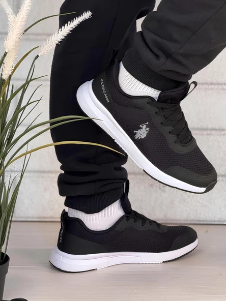 U.S.POLO ASSN.SMART 5FX SİYAH COMFORT CASUAL SPOR AYAKKABI - Resim 3