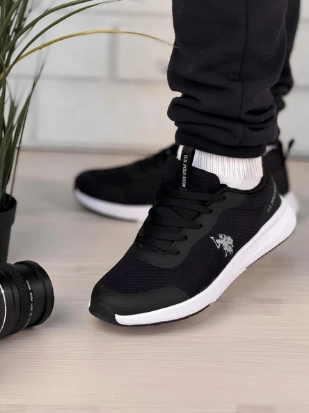U.S.POLO ASSN.SMART 5FX SİYAH COMFORT CASUAL SPOR AYAKKABI - Resim 4