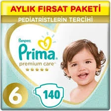 Prima Premium Care 6 Numara Ekstra Large 140'lı Bebek Bezi