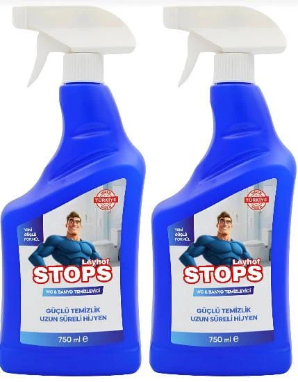 Leyhof  2'li Tuvalet/Wc Ve Banyo Temizleyici Stop Glint Nilem