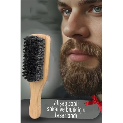 ModaCar Sakal Tarama Fırçası Ahşap Saplı