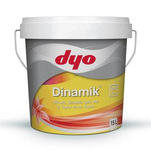 Dyo Dinamik Silikonlu İpek Mat İç Cephe Boyası 15 Lt Beyaz