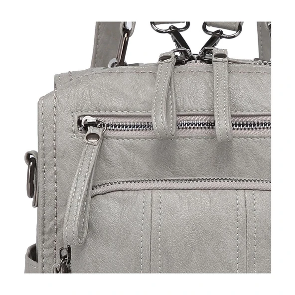 Yıkama Deri Sırt Askılı Kadın Çantası 21K Barcelona 1915 - 2