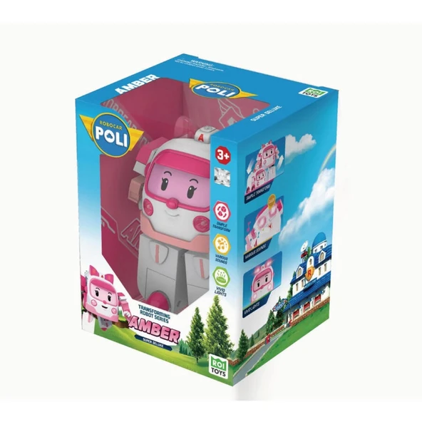 Nessiworld Robocar Poli Büyük Transforming Robot Amber