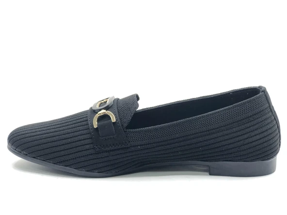 Marry Pace 883160 Toka Detaylı Triko Kadın Babet Ayakkabı - Resim 5