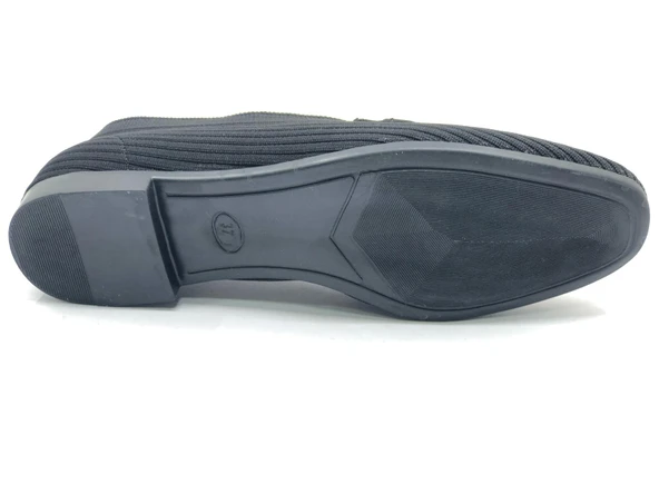 Marry Pace 883160 Toka Detaylı Triko Kadın Babet Ayakkabı - Resim 7