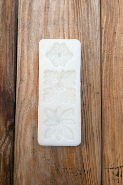 Çiçek Süsleme Set 4 Üçlü Silikon Mum Kalıbı - Resim 5