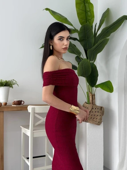 Uyef Straplez Elbise - Resim 3