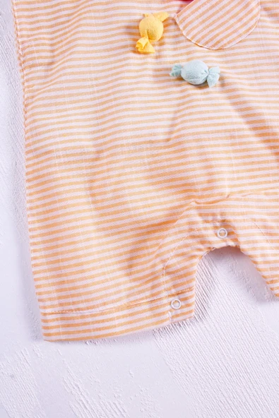 Candy Figürlü Badili Kız Bebek Tulumu - 4