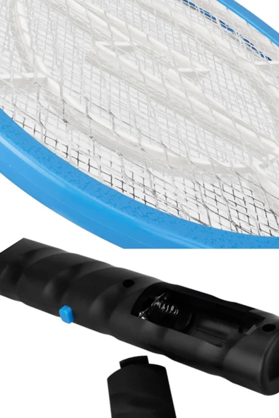 Sinek Öldürücü Raket Pilli Sivrisinek Haşere Öldürücü Elektrikli Etkili Sinek Raket - 6