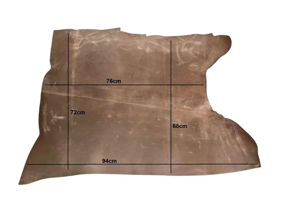 Somon Efekt Parça Crazy Deri 1,4-1,6 mm Arası 64 Desi - 3