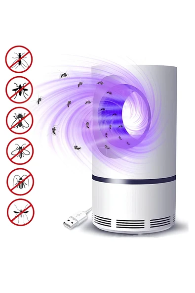 USB LED Sivrisinek Öldürücü Lamba - UV Fotokatalizörlü, Elektrikli Böcek Tuzağı, Sivrisinek Kovucu