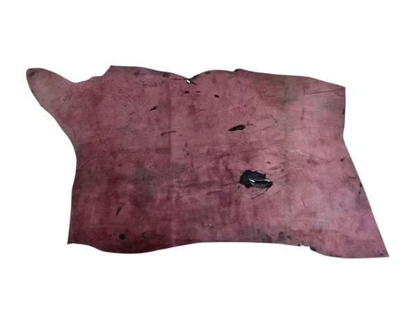 Bordo Efekt Parça Crazy Deri 1-1,2 mm Arası 44 Desi - Resim 5