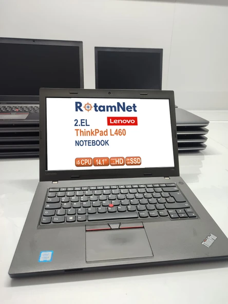 Lenovo 2.El ThinkPad L460 Intel Core i5 6200U 2.3 GHz 8GB DDR3 256GB SSD 14.1" W11 Notebook